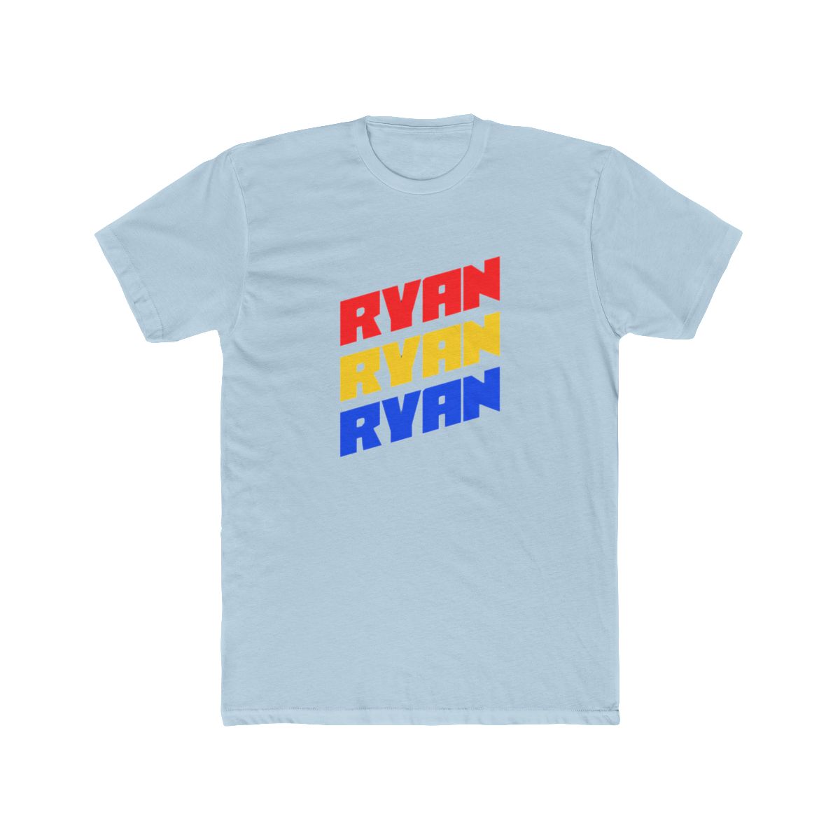 Ryan Bold Color Diagonal Stack T Shirt