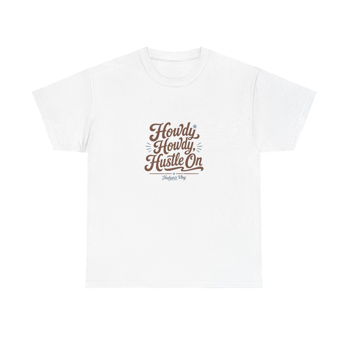 Ryan Trahan "Howdy Howdy, Hustle On" Unisex Tee - alternate angle 5, merchandise