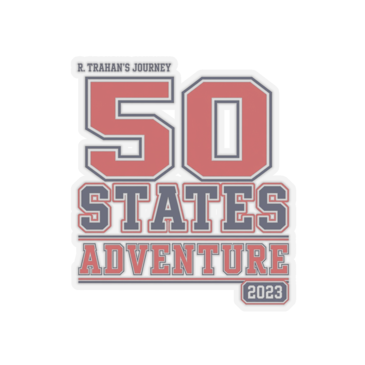 Ryan Trahan "50 States Adventure" Sticker