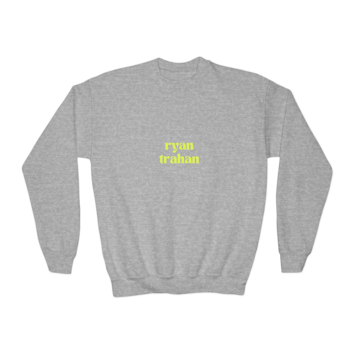 Ryan Trahan Crewneck Kids Sweatshirt - alternate angle 2, merchandise