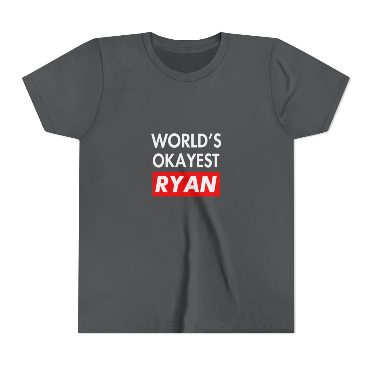 Worlds okayest Ryan Kids T Shirt - alternate angle 5, merchandise